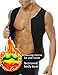 Bienergo Mens Waist Trainer Vest for Weightloss Hot Neoprene Corset Body Shaper Zipper Sauna Tank Top Workout Shirt