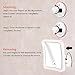 Lanverie Led Mirror, 10x LED Magnifying Makeup Mirror, Bathroom Shaving, Wall Mounted Shower Mirror, Strong Suction Cup, 360 Rotation, Square