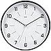 hito Silent Wall Clock Non ticking 12 inch Excellent Accurate Sweep Movement Magnetic Metal Frame, Vintage Decorative for Kitchen, Living Room, Bedroom, Office, Classroom (Black)