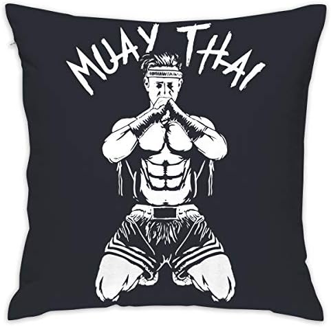 Outlaw Hero Muay Thai Double Side Print Throw Pillow Square 18" X 18"inch