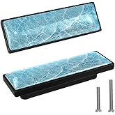 LORVIES 4 Pack 3.6" Ocean Decorative Cabinet Knob, ABS Glass Rectangle Double Holes, Dresser Drawer Door Handles Pulls for Ho