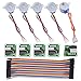 kuman Stepper Motor for Arduino 5 Sets 28BYJ-48 ULN2003 5V Stepper Motor + ULN2003 Driver Board + Better Dupont Wire 40pin Male to Female Breadboard Jumper Wires Ribbon Cables K67