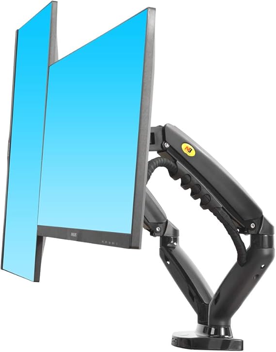 NB North Bayou Dual Monitor Desk Mount Full Motion Swivel Monitor Stand