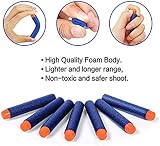 Mu&Nin Refill Darts for Nerf Gun 100PCS 5 Colors Foam Bullets Storage Bag Elite view 5
