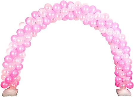 Amazon Lulu Lab バルーンアーチ 風船アーチ 組み立て式 デコレーション パーティ 結婚式 ピンク 風船 バルーン おもちゃ