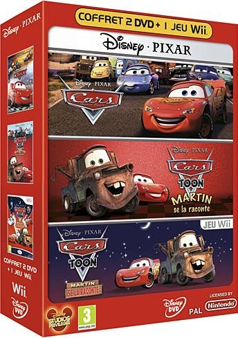 Cars Toon - Martin Se La Raconte + Cars, Quatre Roues - Dvd + Jeu Vidéo Nintendo Wii