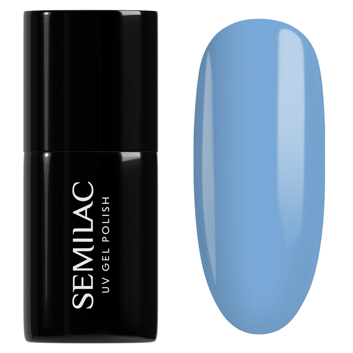 Semilac UV Hybrid Nail Polish, Number 084, 7 ml, Denim Blue
