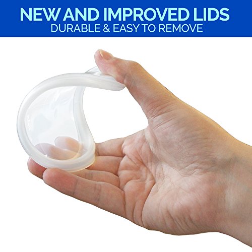 Healthy Packers Extra Thick Food Storage Containers with Lids (16oz - 24 Pack) - Great for Slime - Deli Pint Cups - Soup Containers | Microwave, Dishwasher and Freezer Safe