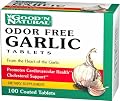 Odor Free Garlic Tablets - Cholesterol Support, 100 tabs,(Good'n Natural)