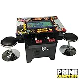 Prime Arcades, LLC Cocktail Arcade Machine 1162 Games in 1 with 80's and 90's Classics Includes 2 Chrome Stools 5 Year Warranty Prime Arcades, LLC Cocktail Arcade Machine 1162 Games in 1 with 80's and 90's Classics Includes 2 Chrome Stools 5 Year Warranty