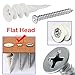 Drywall Anchor with Screws Sets - Plastic Self Drilling Dry Wall Anchors, 100 Pieces All Together
