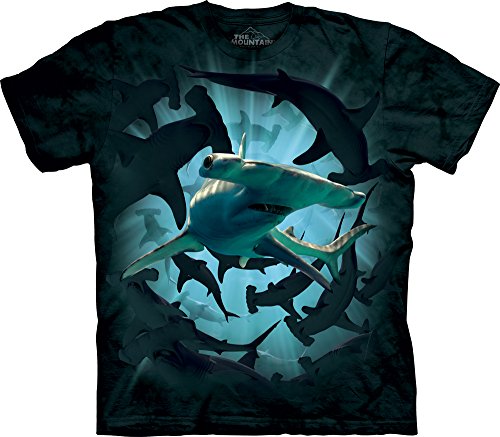 The Mountain Men's Hammerhead Swirl T-Shirt, Green/Blue, Large