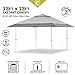 CORE 13' x 13' Instant Shelter Pop Up Canopy Gazebo Tent for Shade in Backyard, Party, Event with Wheeled Carry Bag, Gray