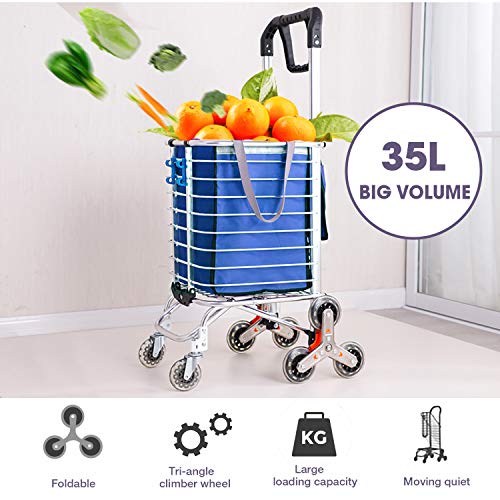 Portable Stair Climbing Cart with Wheels, Heavy Duty Double - Main Image