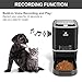 Automatic Pet Feeder | Auto Cat Dog Timed Programmable Food Dispenser Feeder for Medium Small Pet Puppy Kitten – Portion Control Up to 4 Meals/Day,Voice Recording,Battery and Plug-in Power 6.5L(Black)thumb 3