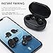 HolyHigh Wireless Earbuds Bluetooth 5.0 Headphones Hi-Fi Stereo Sound Earphones with Lightweight Portable Charging Case Built-in Mic for iOS, Android (Black)