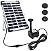 Ankway Solar Water Fountain kit Solar Water Pump Kit, Solar Fountain Pump with Solar Panel Outdoor Fountain Pump Kit for Small Pond,Bird Bath,Garden Decorating