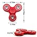 NEWBEA Hand Spinner Tri-Spinner Fidget Spinner Toy Stress Reducer - Perfect For ADD, ADHD, Anxiety, and Autism Adult Children (Three wings red B)