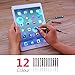 Mini Stylus 12Pcs Colorful Stylus Crystal Capacitive Mini Stylus Touch Jack Dust Cap Pen for iPhone Samsung Galaxy S6 Android Tablets Smartphones (12Pcs Mini Styluses Pens)