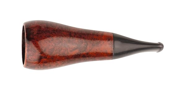 Cigarrenspitze Bruyere orange/black 22mm Bohrung mit Passatore Filter und Stoffbeutel