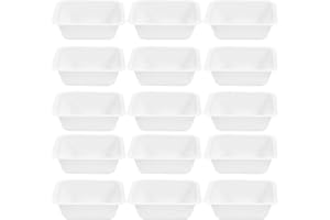 Baluue 20pcs Weigh Boats Plastic Anti-Static Small Suqre Weighing Boats for Laboratory Tests