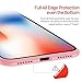 iPhone X Case, Liquid Silicone Gel Rubber Matte Shockproof Anti Scratch Minimalist Thin Ultra Slim Case Fit Soft Microfiber Lining Shock Absorbent 3D Full Protective Cover for iPhone X 10 (Pink)