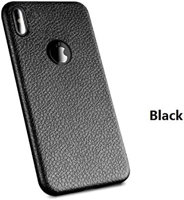 iPhone X case/ iPhone 10 Case: Ultra - Thin Lightweight Lychee Soft TPU Gel Back Mobile Phone Case Cover for Apple iPhone X case