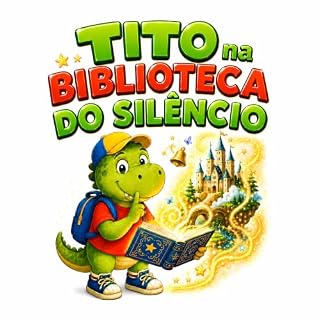 Livro Tito na Biblioteca do Silêncio: Uma história divertida sobre livros, cuidado e imaginação (Tito, o Dinossauro na Escola Livro 4)