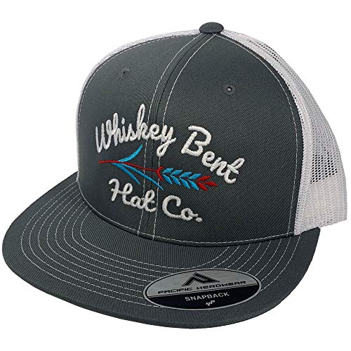 WHISKEY BENT HAT O'Bannon Adjustable Hat (Grey/White) in