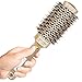 Round Brush for Blow Drying, Round Hair Brush, Nano Technology Thermal Ceramic Barrel Ionic Anti-Static Blowout Hairbrush with Boar Bristle, for Hair Styling, Curling Straightening, Volume & Shine