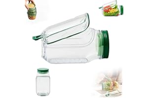 Salad Jar with Leakproof Dressing Bowl, Side Opening Detachable Vertical Layered Dry and West Separation Sealed Salad Contain
