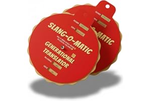 GENERIC 2 Pack Slang-o-Matic Generational Slang Translator Wheel – Funny Cross-Gen Slang Decoder for Boomers, Gen X, Millennials & Gen Z – Recyclable Language Learning Tool for Teachers, Classrooms, Offices