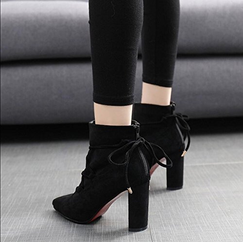 Botas Negras Cortas De Tacon Best Sale, UP TO 70% OFF | agrichembio.com