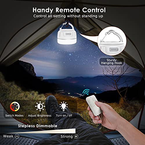 Sinvitron LED Camping Lantern Rechargeable,Camping Tent Lights with