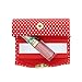 Mix Polka Dot Lipstick Case With Mirror Purse Holder Set of 6