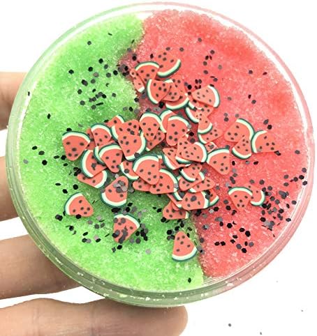 JYS Beautiful Fruits Mix Color Cloud Slime Putty Scented Stress Kids Clay Toy 2Oz None Sticky Wonderful Slime Toy for Both Boys and Girls. (Red)