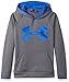Under Armour Boys' Armour Fleece Big Logo Hoodie,Graphite (040)/Ultra Blue, Youth Small