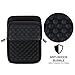 Pawtec Amazon Fire HD 8 Tablet Shockproof Neoprene Protective Storage Carrying Sleeve Case with Extra Storage Pocket (Black Fire HD 8)