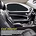 VaygWay 2 Piece Side Car Window Reflective Reversible SunShade Black Automotive PopUp Sun Shade UV Ray Protector Privacy Screen Photography Reflectors