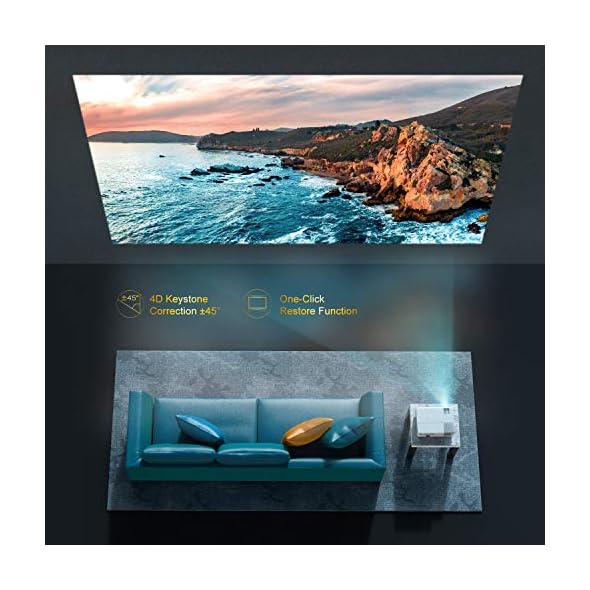 YABER Y31 8500L Native 1920x1080P Projector, 2021 Upgraded Full HD