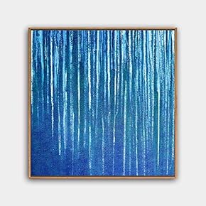 Framed Canvas Wall Art Abstract Canvas Prints Home Artwork Decoration for Living Room,Bedroom - 16x16 inches