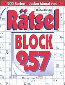 Ratselblock 257 Kruger Eberhard 9783809440192 Amazon Com Books Ratselblock 257 Kruger Eberhard 9783809440192 Amazon Com Books