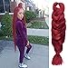 Top Hair 1Pcs/Lot #Burgundy 100% Kanekalon Jumbo Braiding Hair 84