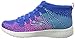 Skechers Kids Girls' Burst-Sweet Symphony Sneaker,Blue/Hot Pink,11 M US Little Kid