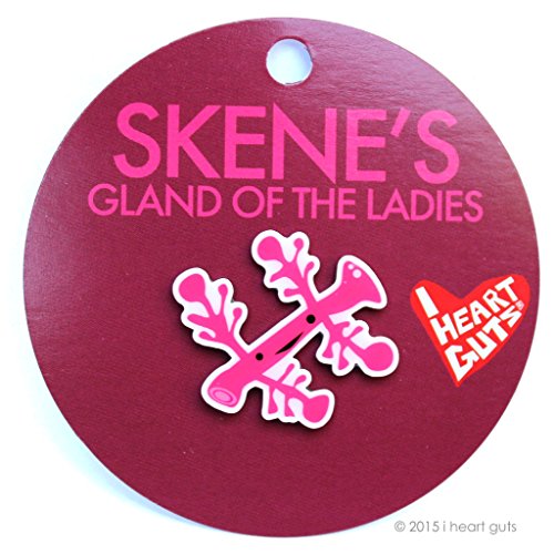 Skene's Lapel Pin Urine My Heart! I Heart Guts Gland of the Ladies