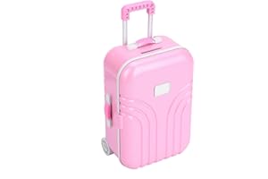 Academy Toys Rolling Backpack for Girls Real Littles Suitcase Kids Luggage Toy Toddler Children Pink