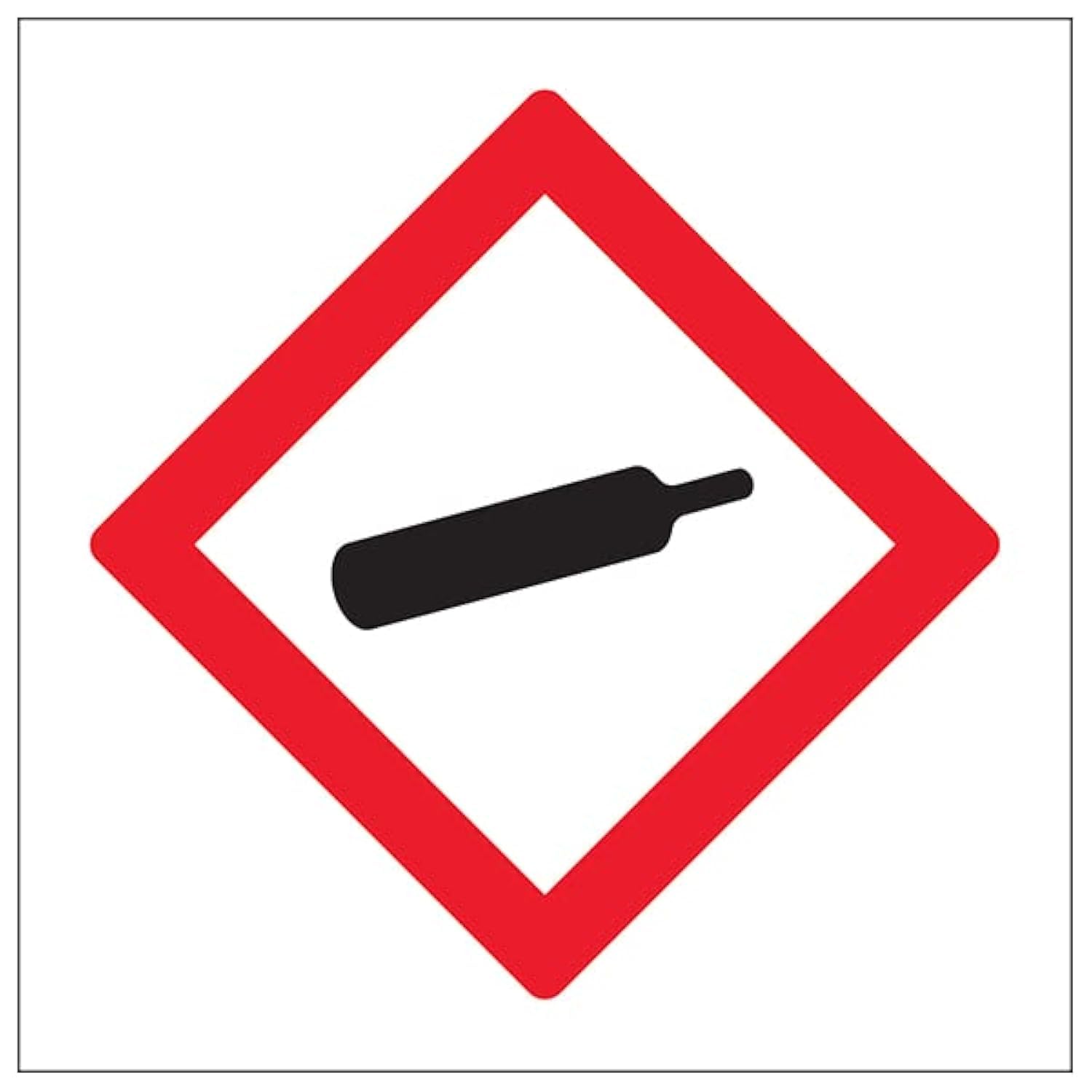 V Safety Gasses under pressure-300x300mm-Magnetic Safety Sign