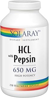 Solaray, HCL with Pepsin, 650 mg, 250 Capsules