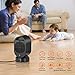 COMLIFE Portable Space Heater, PTC Ceramic Heater with Fan&Auto Oscillation, ETL Listed, Small Desktop Heating Fan with Overheat & Tip Over Protections for Office Indoor Home, 600 W