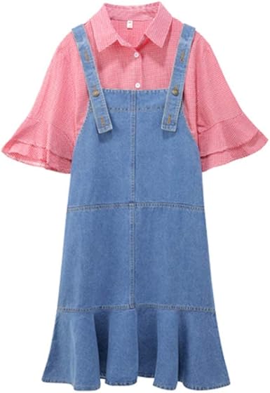 pink overall dress